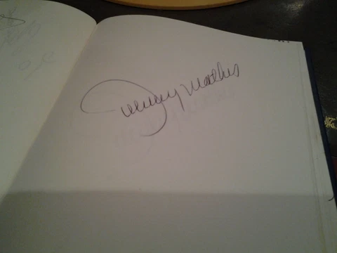 Johnny Mathis SIGNED BOOK  PAGE Cover