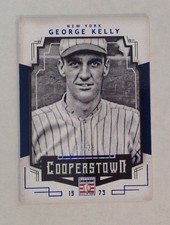 2015 Panini Cooperstown GEORGE KELLY Blue #09/25 Made GIANTS #41