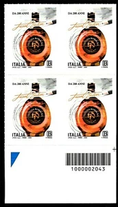 Italia 2020 : Vecchia Romagna Buton - quartina con codice a barre, MNH** - Picture 1 of 1