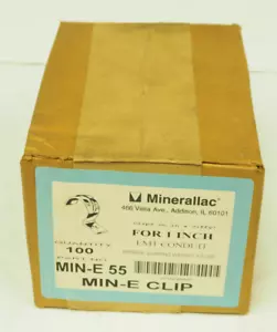 100 PCs Minerallac, MIN-E 55, 1" Conduit Min-E Clip Full Box - Fast Free Shippin - Picture 1 of 3