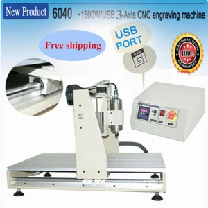 1.5KW VFD USB Graviermaschine 3 Achse 6040 CNC Fräsmaschine 3D Router Graveur - Bild 1 von 12