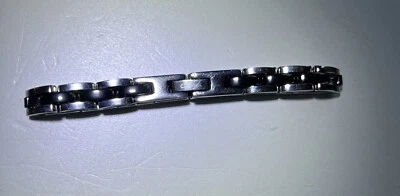 Pulseira Chanel preta Gunbarel de cerâmica e aço inoxidável - Imagem 1 de 4