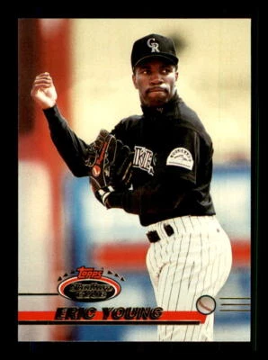 1993 Baseball 1993 Stadium Club Eric Young Colorado Rockies #526 RC1 - Image 1 of 2
