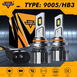 AUXBEAM 9005 LED Headlight Bulbs High or Low beam Conversion Kit 120W 28000LM 2x - Picture 1 of 12