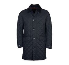 Barbour 284232 Men's Quilted Coat in Navy Blue Size Large