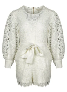 Maje Women's Playsuit Size 36 FR Floral Lace E19INGRID - Picture 1 of 8