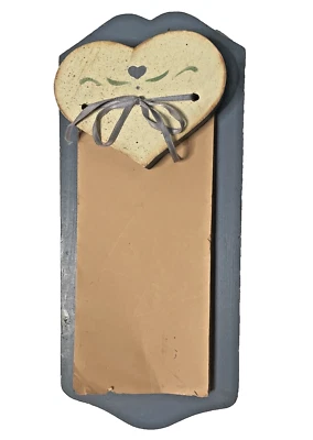 Country Memo board shopping list scratch pad wall mount wood Vintage Farmhouse - Image 1 of 4