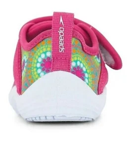 Speedo Toddler Girls' Printed Shore Explorer Water Shoes - Rainbow Dot Sz MD 7-8 - Picture 1 of 3