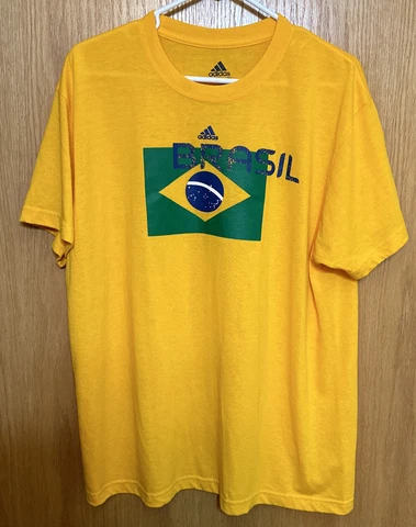 Adidas Brasil ClimaLite Soccer T-Shirt, Yellow, Size XL Cover