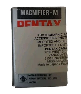 *MINT* Pentax camera viewfinder magnifier - M - with case BOXED - Vintage !!! - Photo 1 sur 9