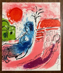 Marc Chagall Original Steinlithographie " Maternity w Centaur " 1957 Mourlot Paris - Bild 1 von 3
