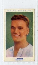 (Gc5407) Chocolat Tobler one, J.Barker Derby County RARE Famous Footballers 1939