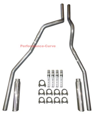 04-08 Ford F150 4.6 5.4 Camión Mandril Doblado Doble Tubo de Escape Kit Foto 1 de 3