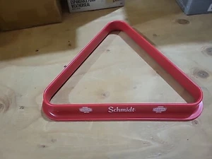 NUEVO Taco de bola de billar/mesa de billar cerveza Schmidt de colección triángulo estante plástico - Imagen 1 de 4