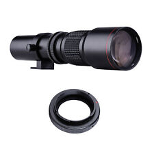 500mm F/8.0-32 Multi Coated  Telephoto Lens Manual Zoom + T-Mount to W6A9