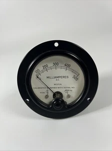 Weston Electrical Milliamperes A.C. Meter 25-500 Model 476 Gauge Vintage - Picture 1 of 5