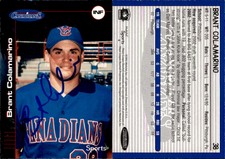 Brant Colamarino Signed 2002 MultiAd Vancouver Canadians #4 Card Auto