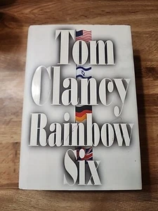 Tom Clancy *RAINBOW SIX* Hardcover Dust Jacket First Edition First Printing - Picture 1 of 13
