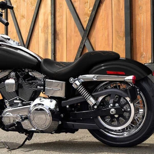 PU Driver & Passenger Two-Up Seat Fit For Harley Dyna FXD / FXDWG 06-17 - Bild 1 von 10