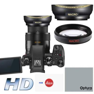 DEDICATED 62mm HD 16K ULTRA WIDE ANGLE LENS FOR Leica V-Lux 5 Digital Camera - Image 1 of 4