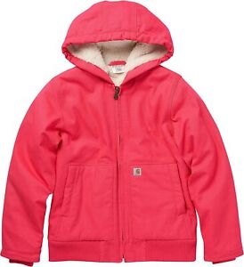 Carhartt Women's Zip Front Canvas Insulated Hooded Active Jac