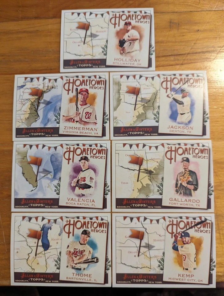 2011 Topps Allen and Ginter Hometown Heroes insert singles pick fill your set - Image 1 of 1