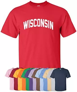 Nueva Camiseta "Wisconsin" S-4XL, 30+ Colores! cheese state dairyland vida en casa amor - Imagen 1 de 1