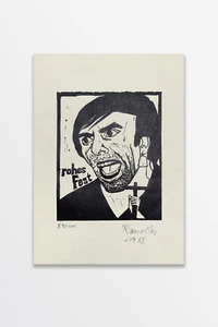 Doris Ramolla Frohes Fest Rudi Dutschke Litho 54/100 Handsigniert & Datiert !!! - Bild 1 von 7