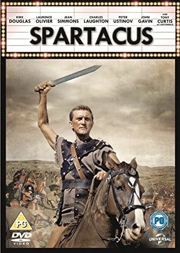 Spartacus DVD UK Cover Kirk Douglas