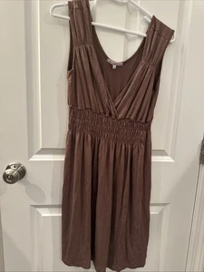 Womens JULIE'S CLOSET Brown Sleeveless Dress Sz. L. EUC - Picture 1 of 20