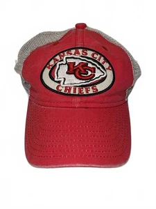 Kansas City Chiefs New Era 9TWENTY Snapback Trucker Cap - Red/Gray Youth - Picture 1 of 3