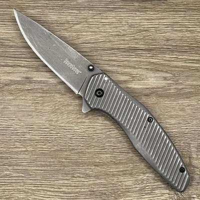 Kershaw Kai 1320 Large Titanium  Coated Folding Framelock Pocket Knife - Image 1 of 2