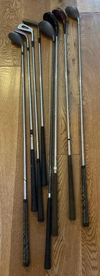 Vintage Golf Clubs Job Lot Mixed Clubs 8 x clubs Mizuno Karsten Ping etc - Image 1 of 4