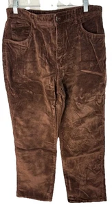 Vintage FADED GLORY BRAUNE STRETCH KORD HOSE 16P - Bild 1 von 4