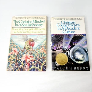 Carl F Henry Book Bundle Lot A Critical Concern Book x2 Christian Mindset  - Picture 1 of 19