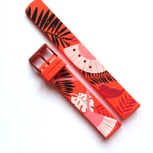 Uhrband SILIKON orange SKAGEN original SKW2859 strap 16 mm Aaren - Picture 1 of 4