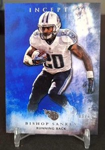 2015 Topps Inception Blue #18 BISHOP SANKEY #09/25 SSP Rare Case Hit Titans - Picture 1 of 3