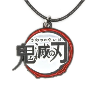 KIMETSU NO YAIBA LOGO Demon Slayer 1 in. Necklace (Anime Charm Pendant) - Picture 1 of 3