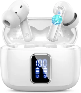 Wireless Earbuds Bluetooth 5.3, 4 ENC Noise Cancelling in Ear Headphones with... - Picture 1 of 15