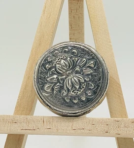 Tolle alte Antik 800er echt Silber Pillen Dose floral Jugendstil - Bild 1 von 20