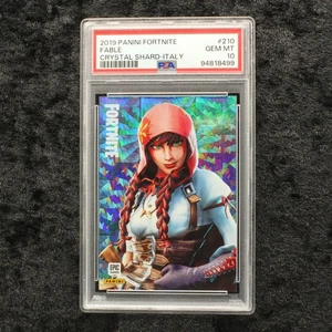 Panini Fortnite Series 1 PSA 10 Fable #210 Crystal Shard Italy Cards - Picture 1 of 2