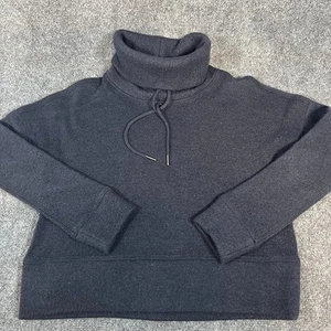 UGG Wool Jersey Knit Funnel Neck LS Pullover | 100% Merinowolle | Anthrazit | XS - Bild 1 von 11