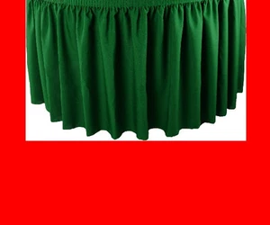 14' RED PREMIUM FLAME RETARDANT TABLE SKIRTS - FIRE RESISTANT TABLE SKIRTING - Foto 1 di 1