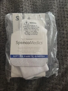 Spenco Medics Diabetic Soft Rib Quarter Socks, Small - Picture 1 of 5
