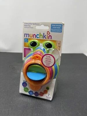 Munchkin Caterpillar Spillers Bath Toy - Developmental Play Cups - New - Image 1 of 4