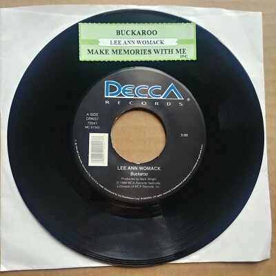 LEE ANN WOMACK Buckaroo 45 7" COUNTRY Vinyl Record Decca Records 1998 - Image 1 of 2