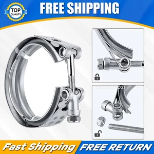 2.5 inch V-Band Clamp & 304 Stainless Steel flange kit Vband for TURBOCHARGERS - Foto 1 di 12