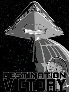 Destructor Estelar Espacial Estrella de la Muerte Obra de Arte Imperio Victoria Propaganda Arte Star Wars - Imagen 1 de 1