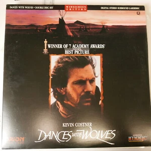 Laserdisc Dances With Wolves * Widescreen Kevin Costner Mary McDonnell - Picture 1 of 3
