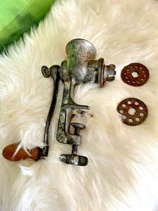 Vintage Climax 50 Meat Grinder 9” Wood Handle L.F.&C. New Britain CT USA - Picture 1 of 10